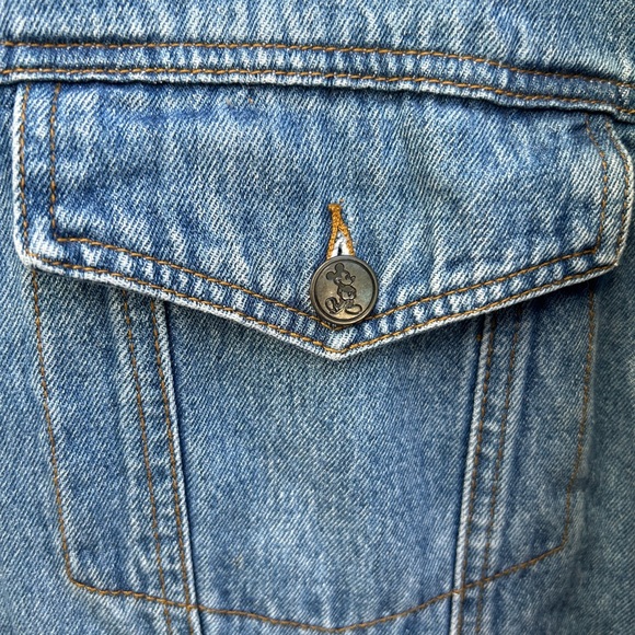 Vintage Walt Disney World Embroidered Denim Jacket Size XXL Mickey Inc. C11 - Picture 7 of 8